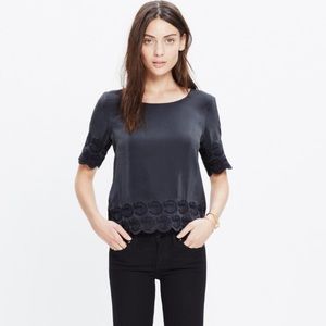 Madewell Silk Moondial Top 🌔🌓🌒🌑